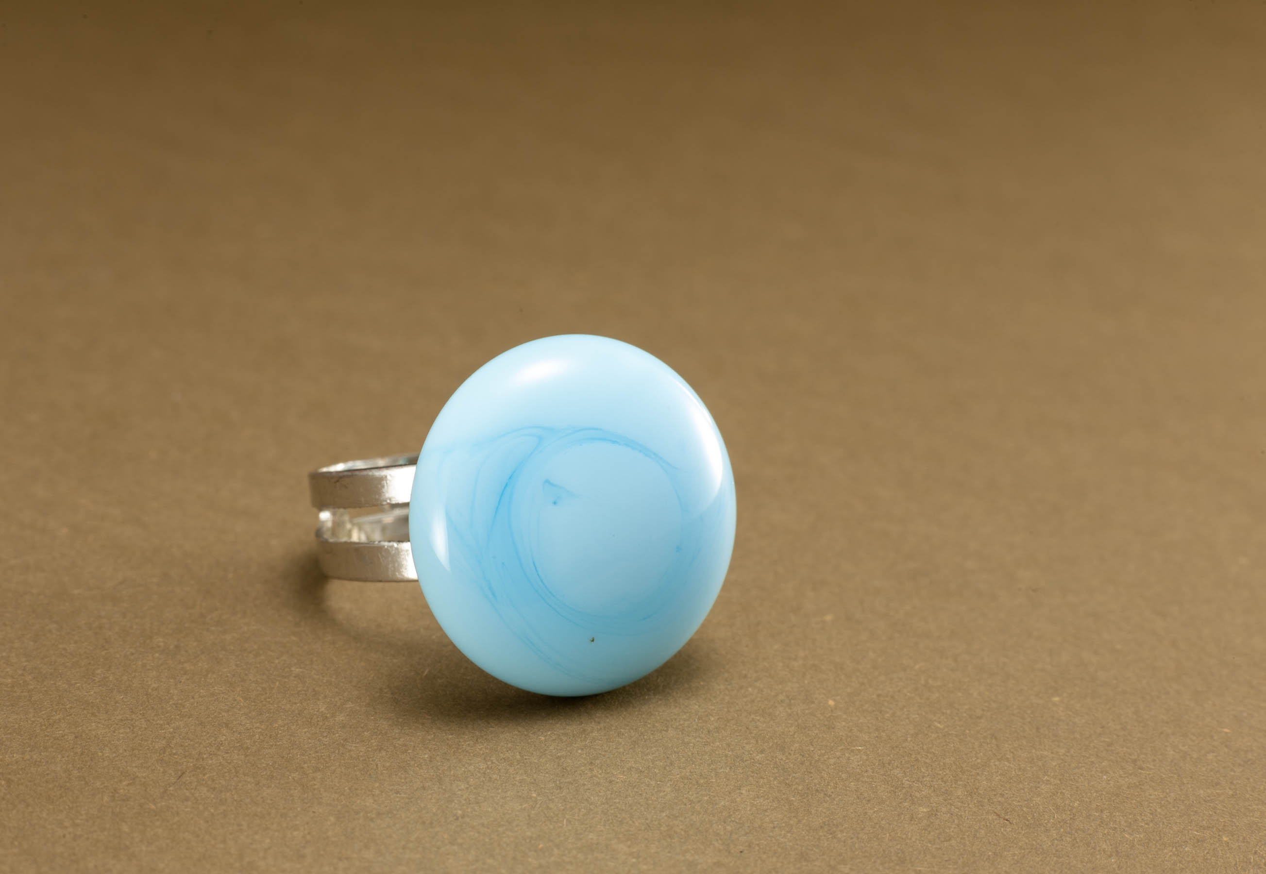 Prsten Jednobojni svijetlo neboplava pastel